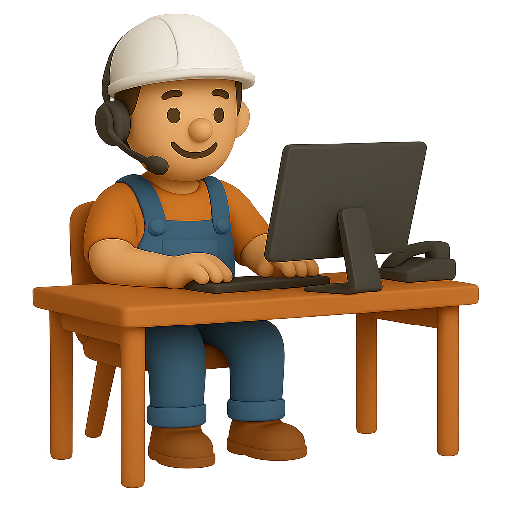 personnage sur bureau