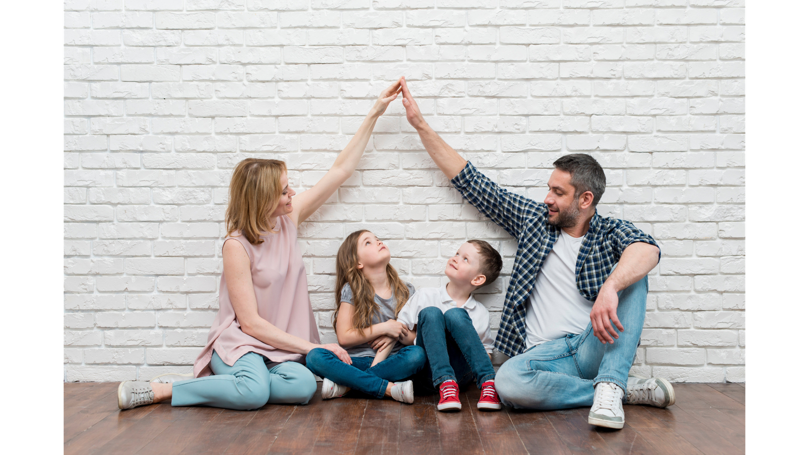 Famille dans une maison