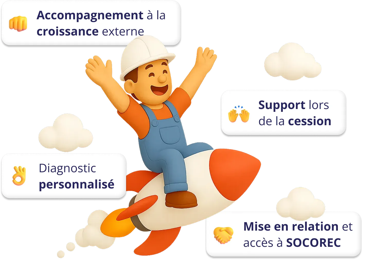 Personnage Axenergie sur une fusée